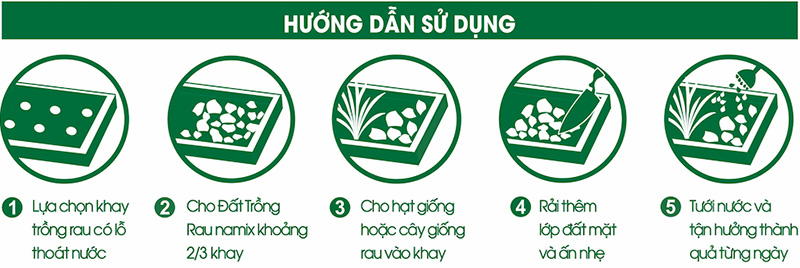 hướng dẫn sử dụng đất trồng rau namix đúng cách 